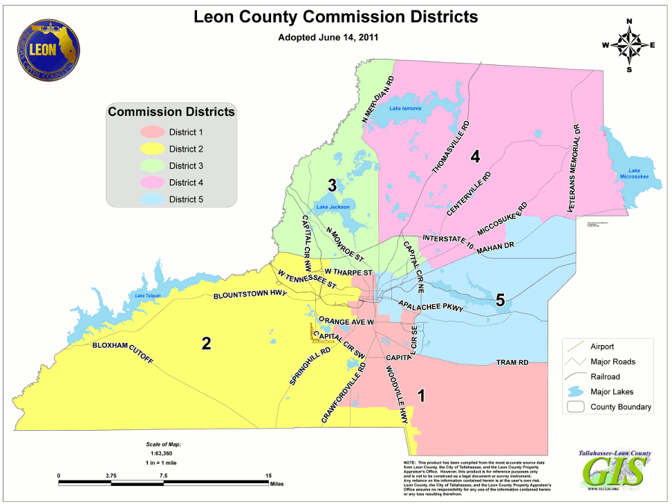 Leon County Commission District Maps